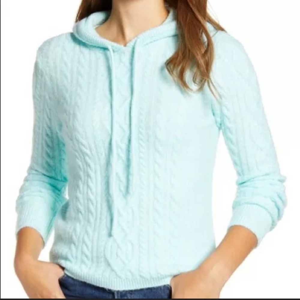 BOGOF🔥 Court & Rowe seafoam cableknit soft hoodie - Picture 4 of 6